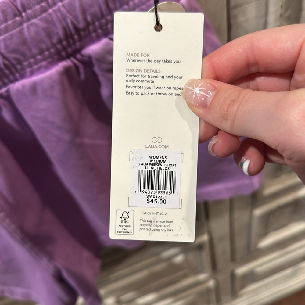NWT Calia high rise weekend shorts - Picture 2 of 4